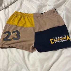 Womens Colorblock Shorts